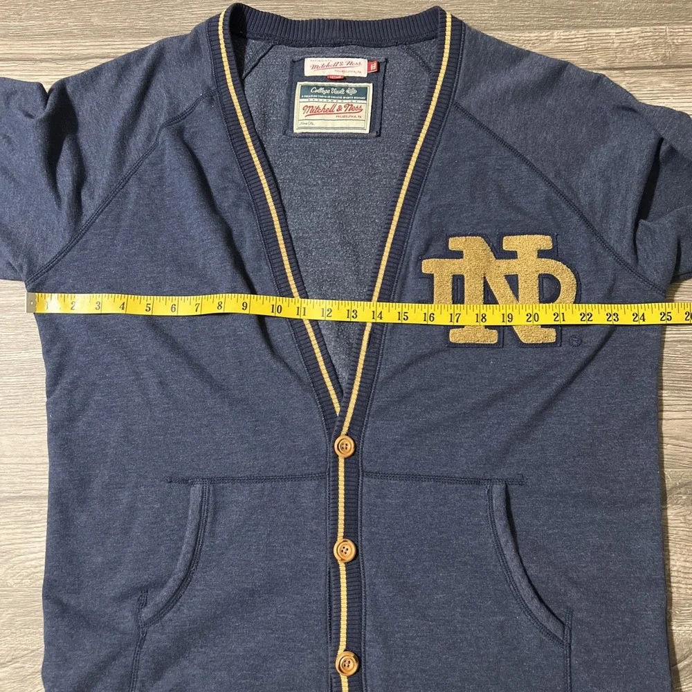 Mitchell & Ness Notre Dame Fighting Irish College Vault Cardigan Sweater Sz 2XL